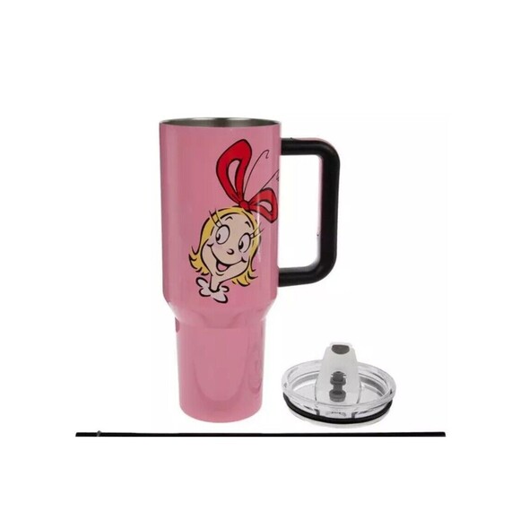 NEW GRINCH 40oz Cindy Lou Who Stainless Steel Tumbler! - Picture 1 of 6